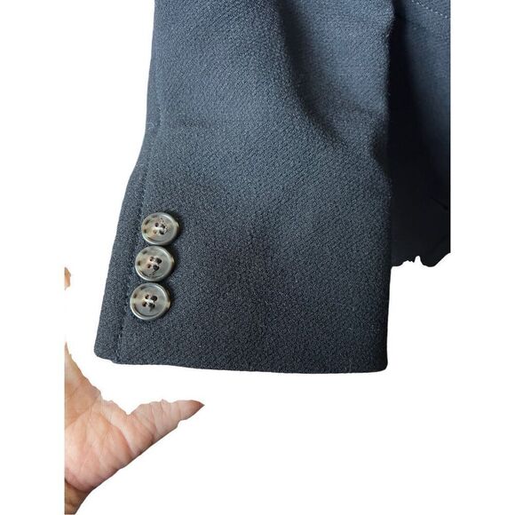 J Crew Black Lady Day Double Cloth Wool Thinsulate Coat Women’s Size 2P - Picture 3 of 7